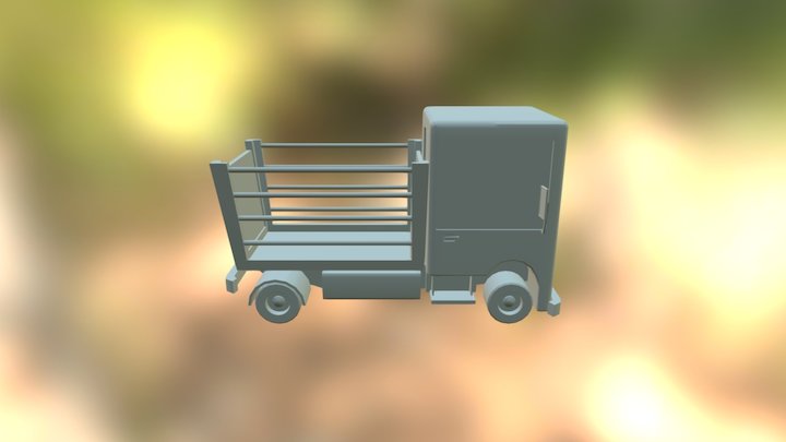 Low poly truck 3D Model