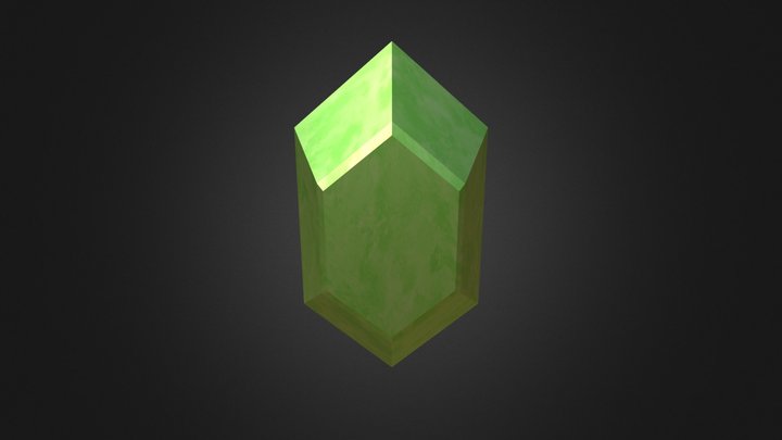 Green Rupee 3D Model