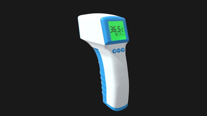 Forehead thermometer 3D Model