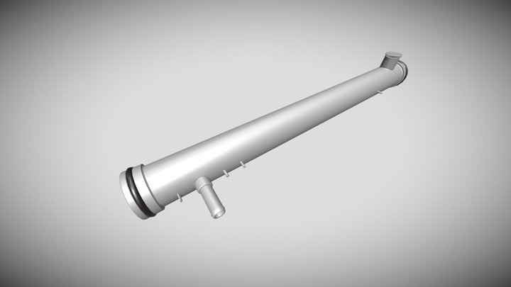 Alum Coolant Trans Pipe 3D Model