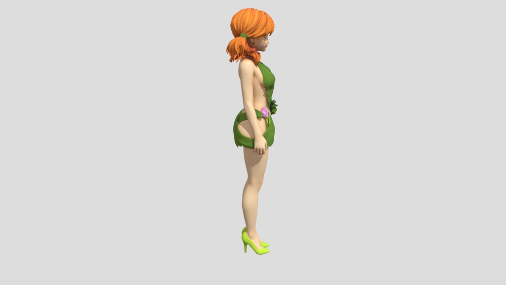 Leaf Dress Girl
