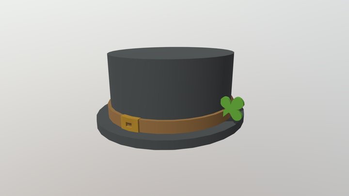 Saint Patrick's Day Top Hat 3D Model