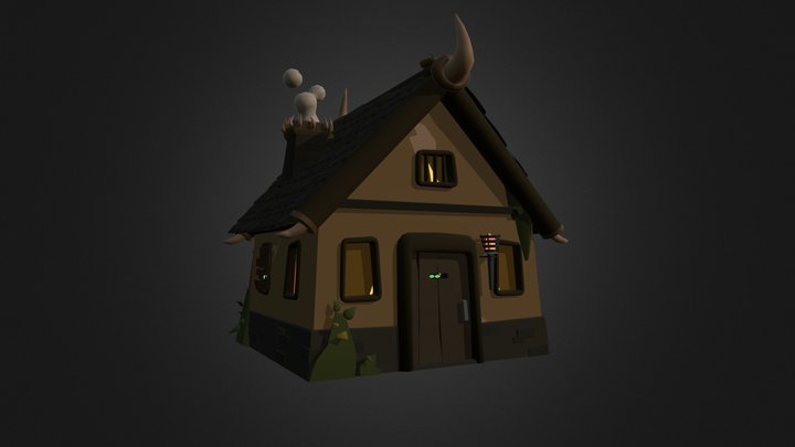 Cottage. Who is there? 3D Model