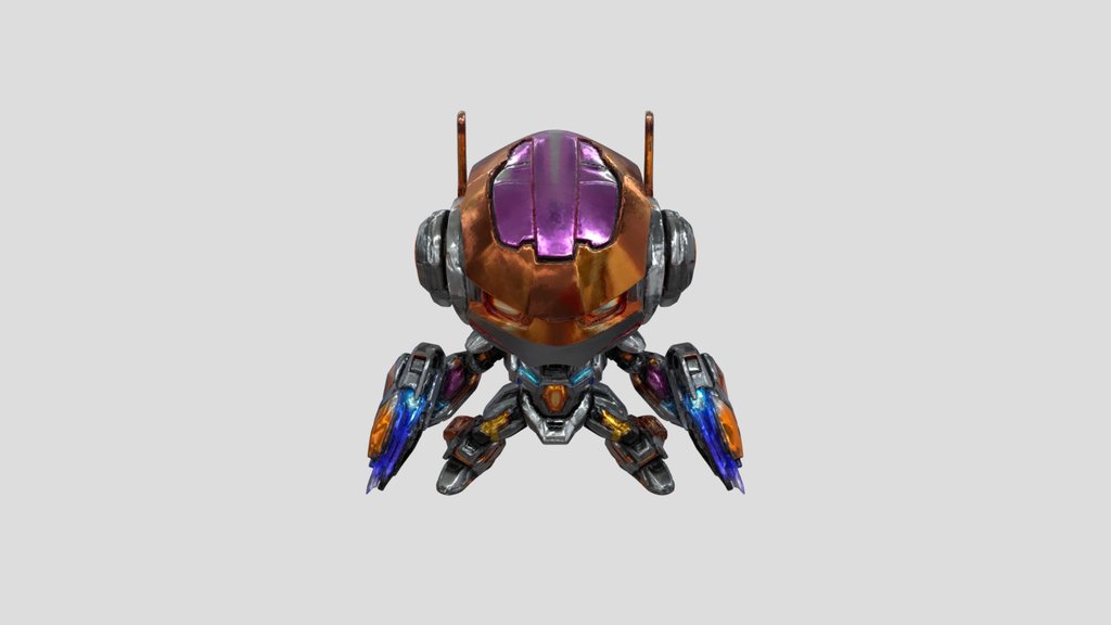 Neon Ember Automaton