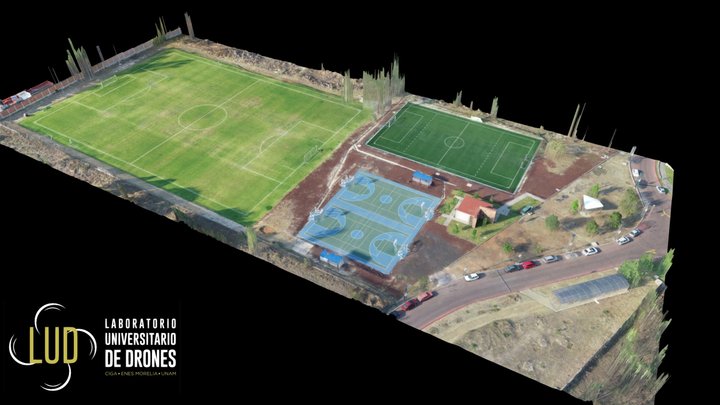 Unidad Deportiva ENES 3D Model