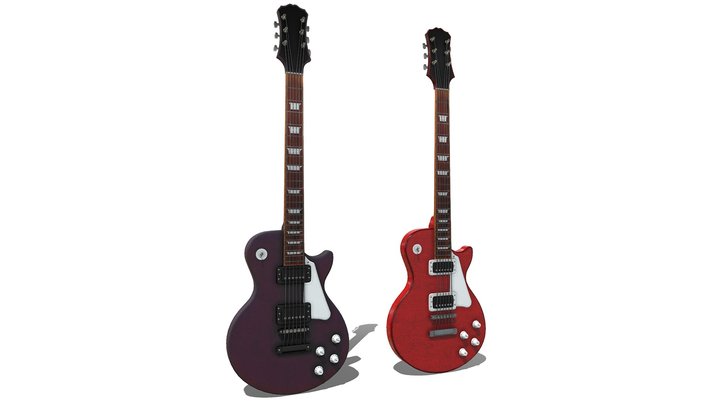 Electric Guitars 3D Model