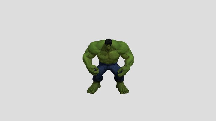 hulk Mutant Punch 3D Model