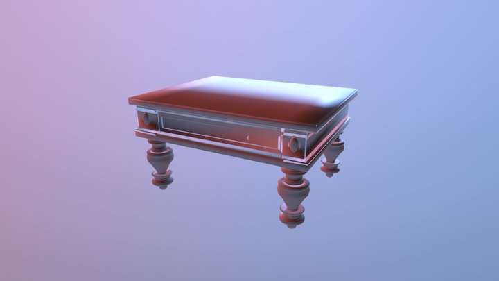 Old-table_furniture 3D Model