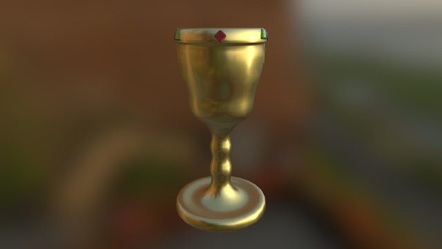 Holy Grail Goblet 3D Model
