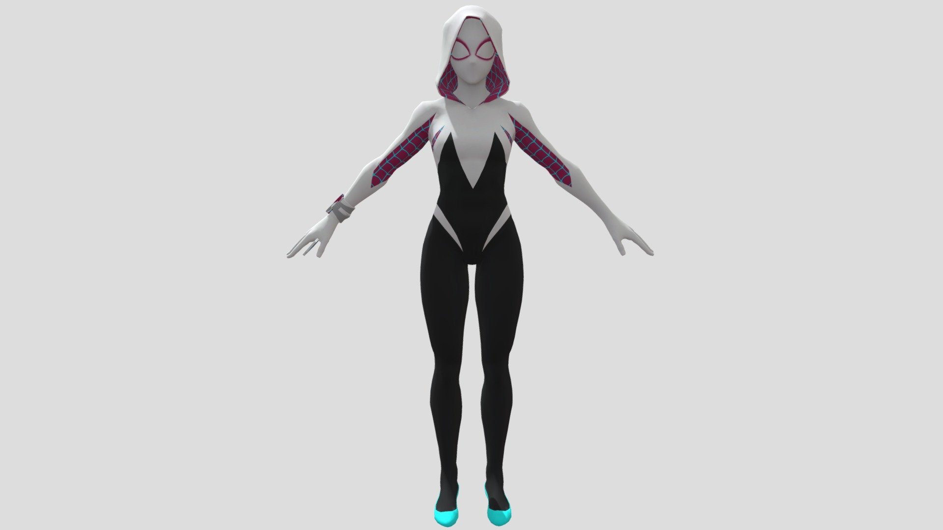 Spider Gwen(Textured)(Rigged) - 3D model by 3D MODELS [3d6a7ff] - Sketchfab