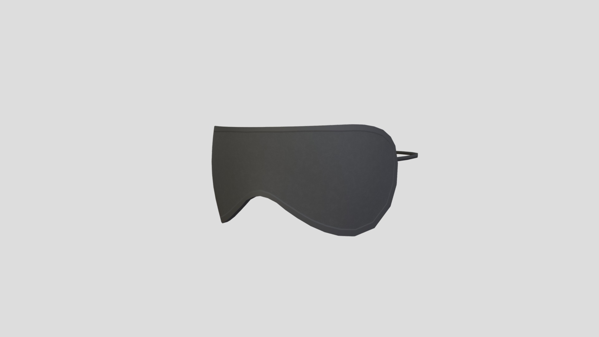 3D model Sleeping Eye Mask - This is a 3D model of the Sleeping Eye Mask. The 3D model is about a black computer mouse.
