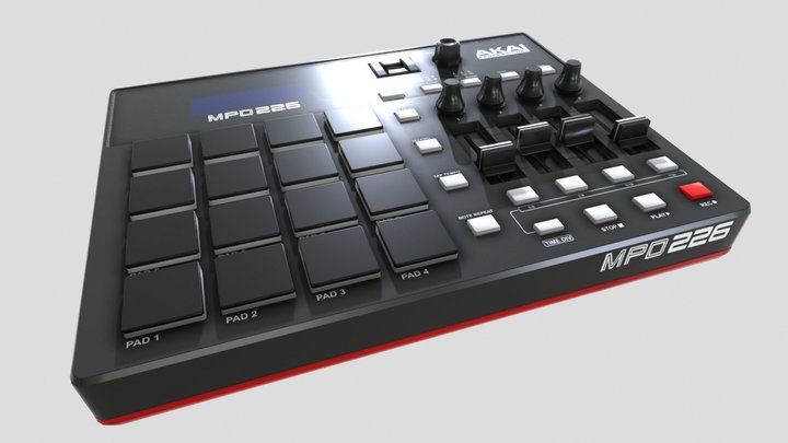 AKAI MPD 226 3D Model
