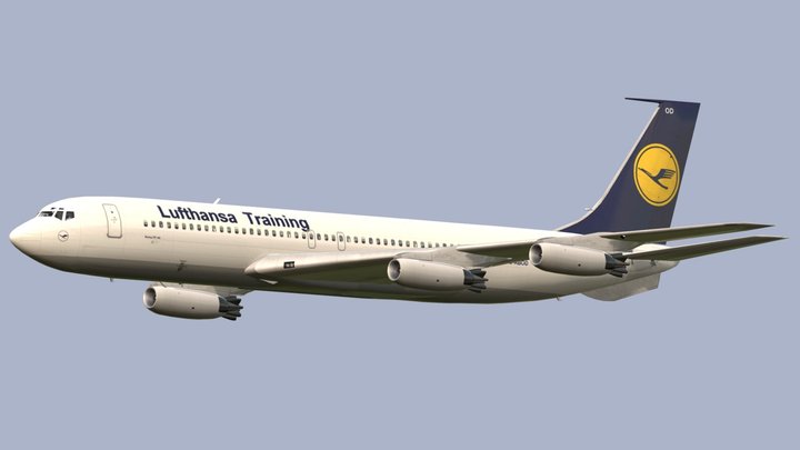 Lufthansa Training Boeing 707-430 – Free 3D Model STL