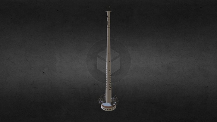 3D-модель Телебашни город Екатеринбург 3D Model