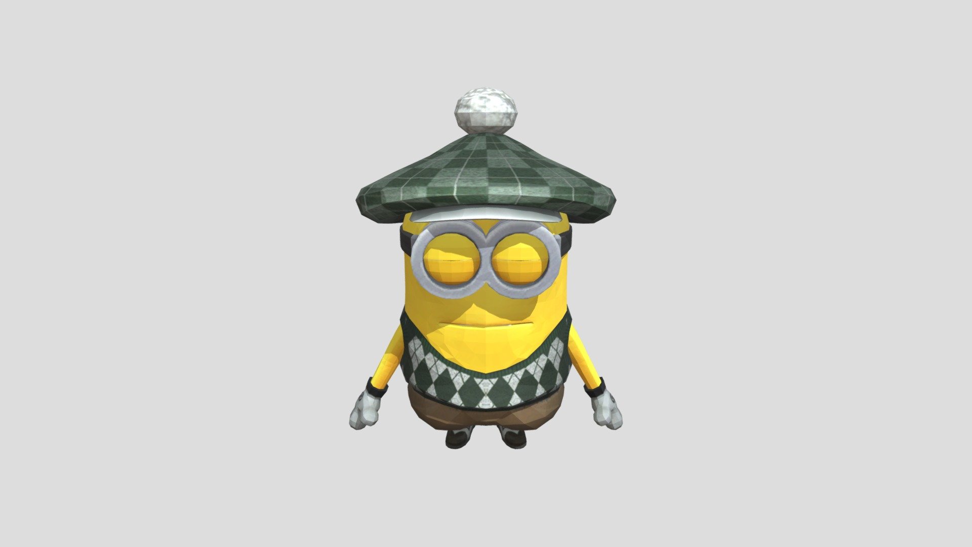 Golfer Minion - Download Free 3D model by Sour Grapes (@kmorganc1 ...