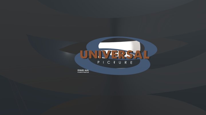 Universal Pictures Logo 1963 Edward Muhl Remake 3D Model