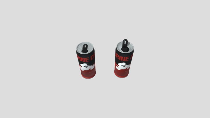 Free Energy Drink Can Model 3D Model