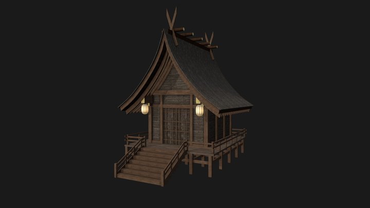 japanese shinto shrine 3D Model