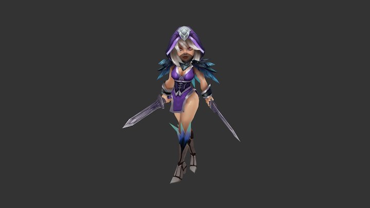 Sylvie Hub Pose 3D Model