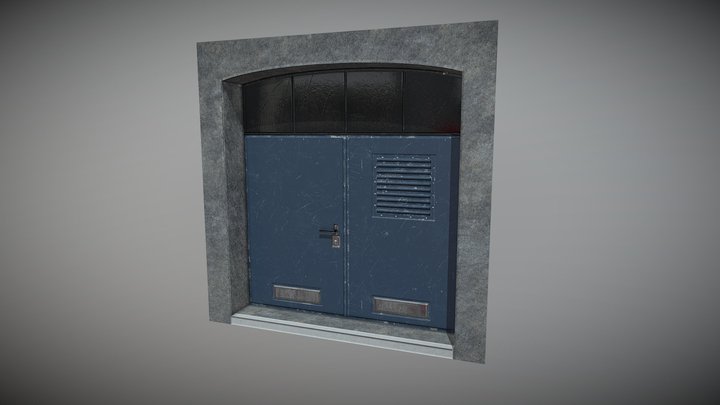 Industrial Door 3D Model