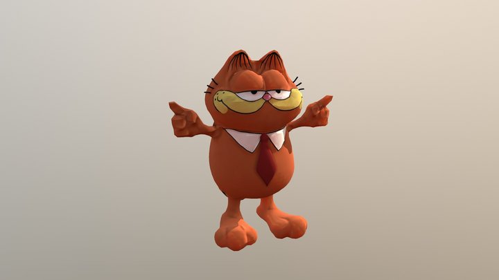 Garfield Mesh 3D Model