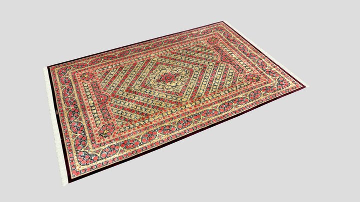 Signed Persian Qum Carpet – Modello 3D gratuito STL