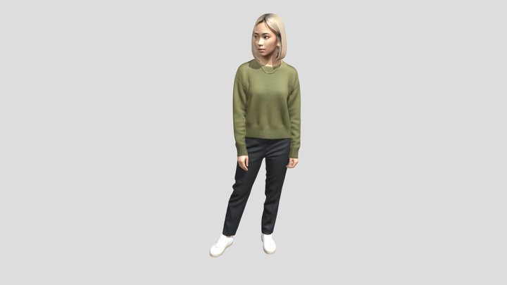 Olive Knit Casual – Modello 3D gratuito STL
