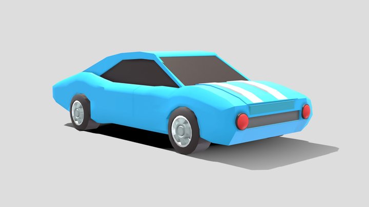 Lopoly car 3D Model