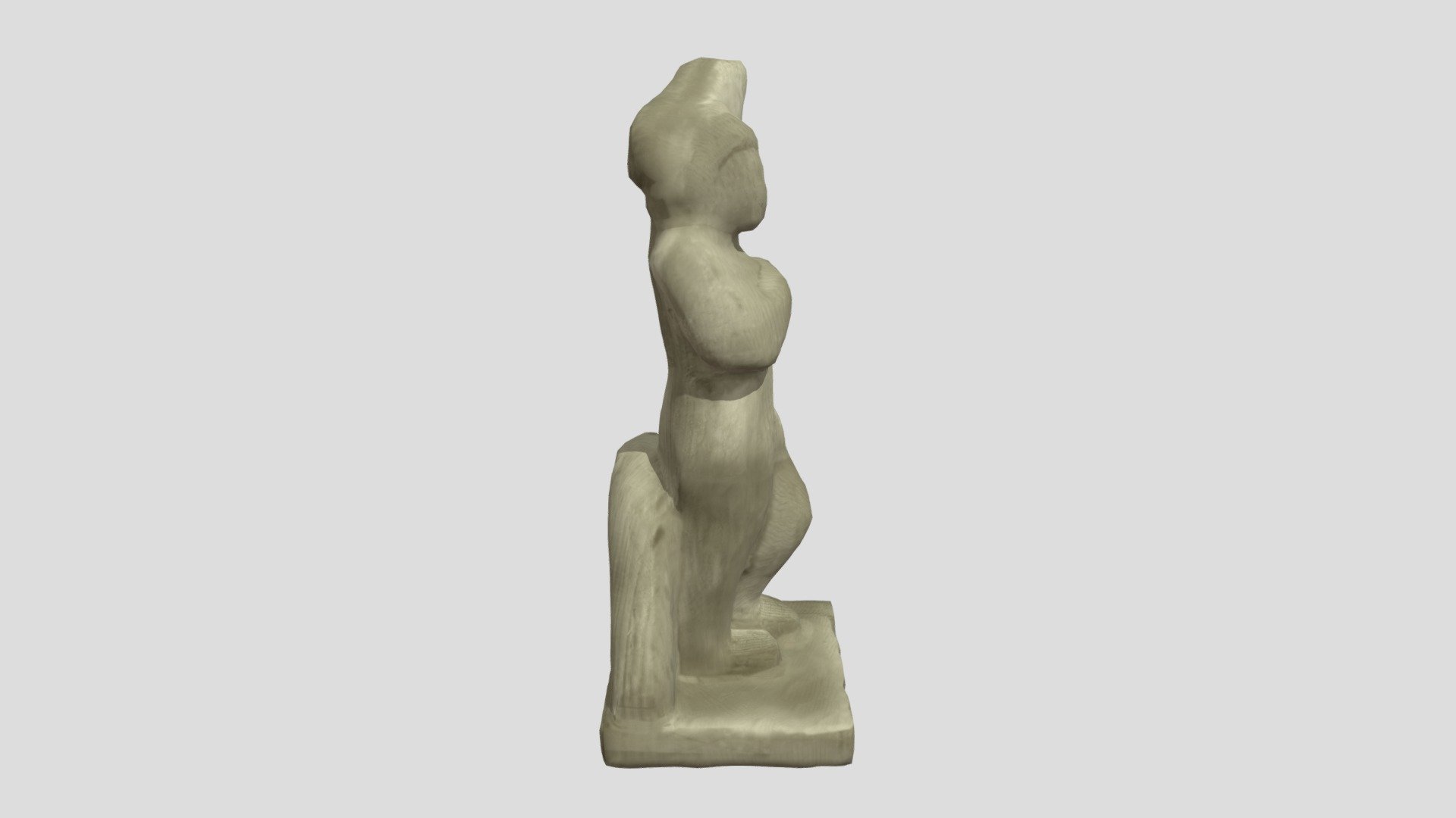 wood statue — Sketchfab embed 3D viewer