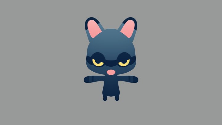 Racoon 3D Model