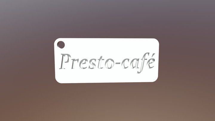 Presto Café Porte Clé 3D Model