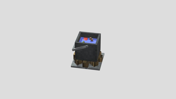 Bucket with food (Minecraft style)