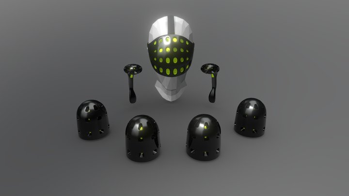 VR headset concept 3D Model