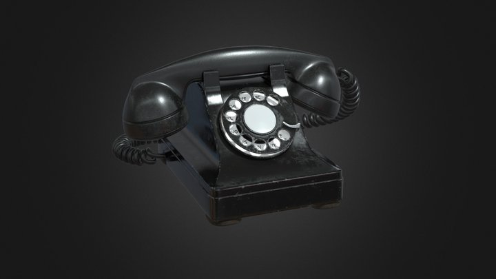 Rotary Telephone 3D Model