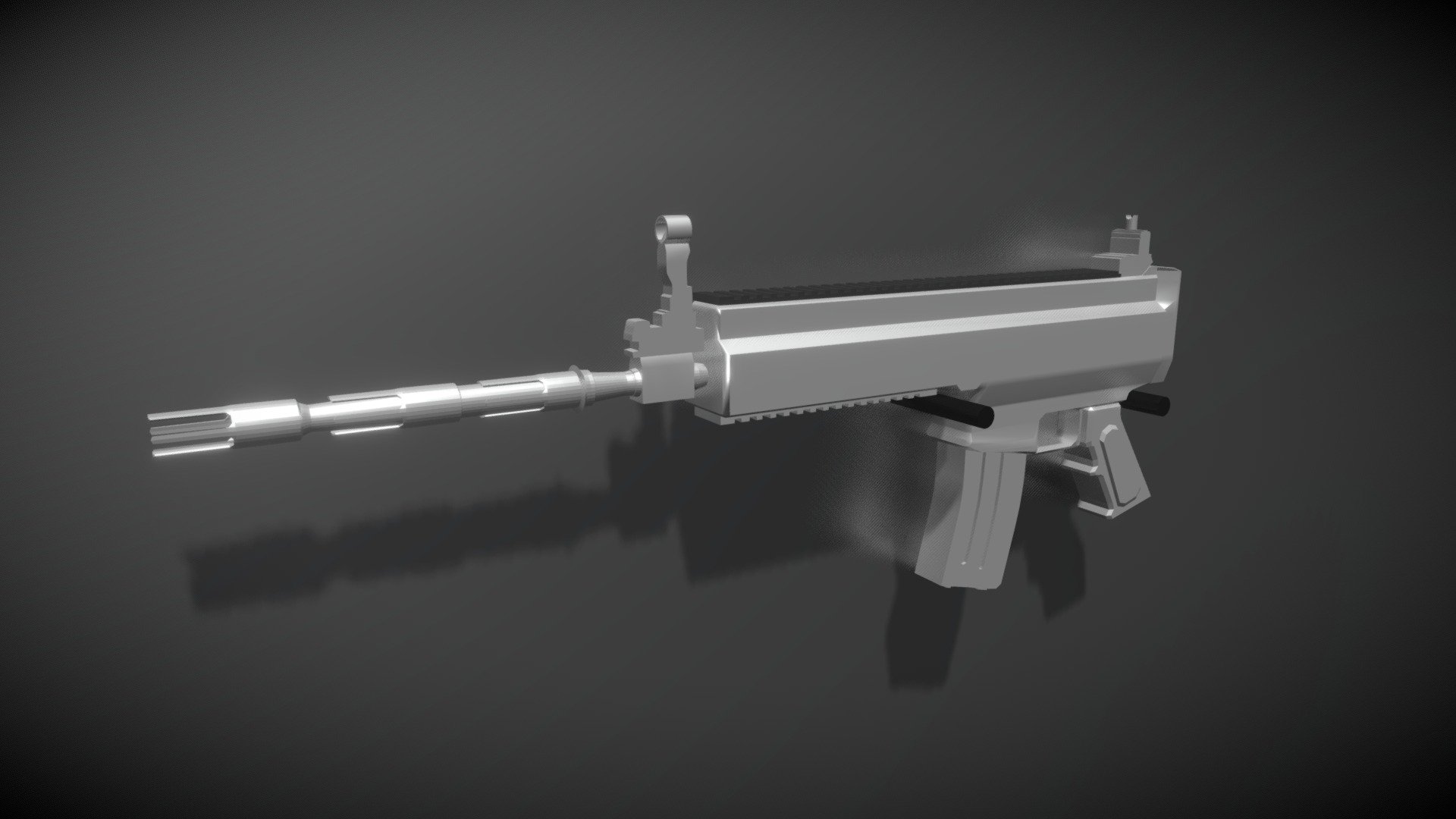 [No-Tex] Low-Poly FN SCAR-L