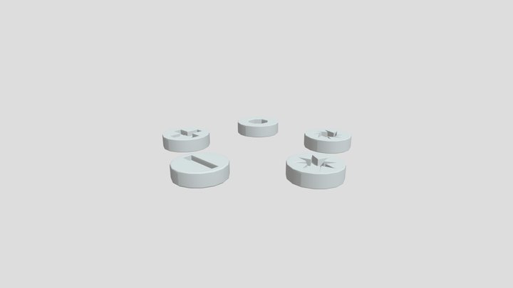 Screws W2 3D Model
