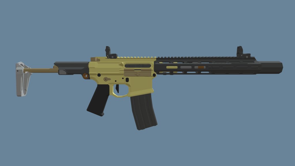 Q Honey Badger SD (Low-Poly)
