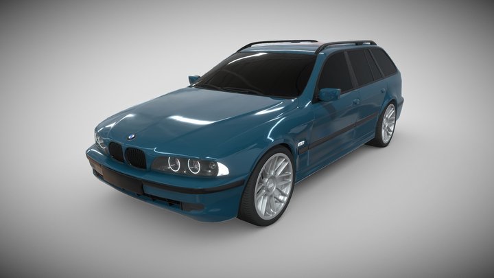 BMW 5 Touring E39 1997 "remastered" 3D Model