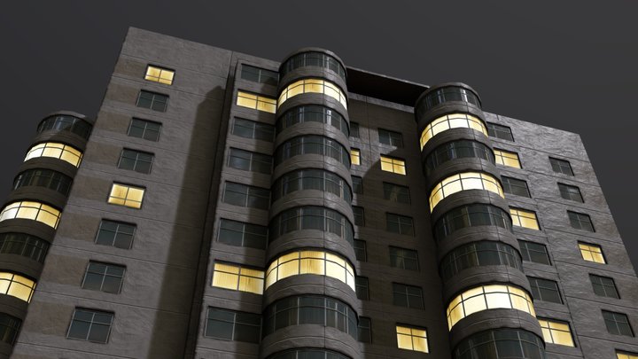 Soviet Residential Building 3D Model