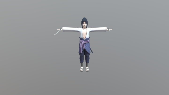 Naruto Shippuuden - Sasuke 3D Model