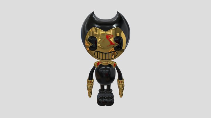 Metallic Bendy 3D Model