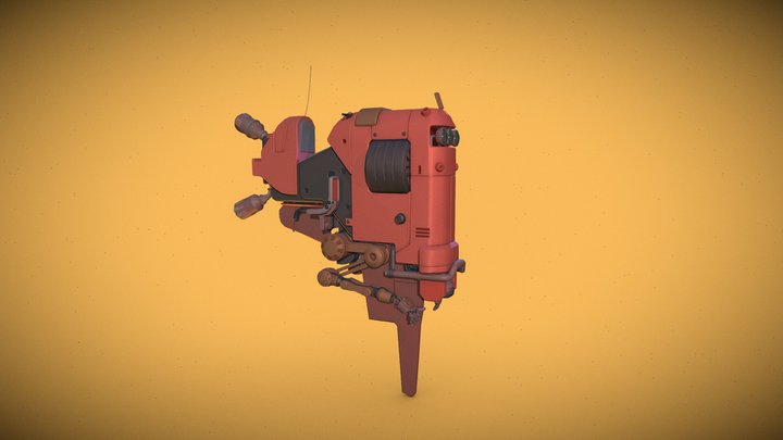 [HW XYZ School] Course Work Futuristic Robo Bike 3D Model