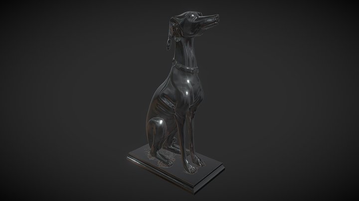 Dog sculpture PBR