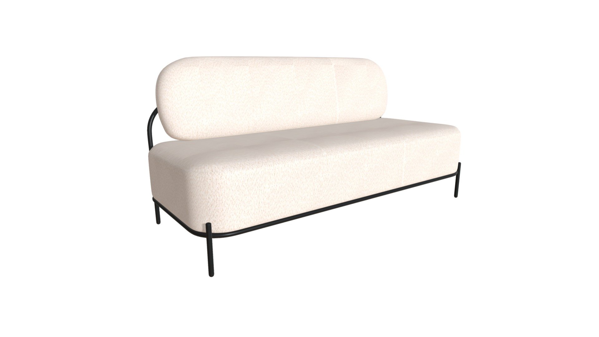 Arendal Sofa Vanilla 110024 Buy Royalty Free 3D model by Zuo Modern
