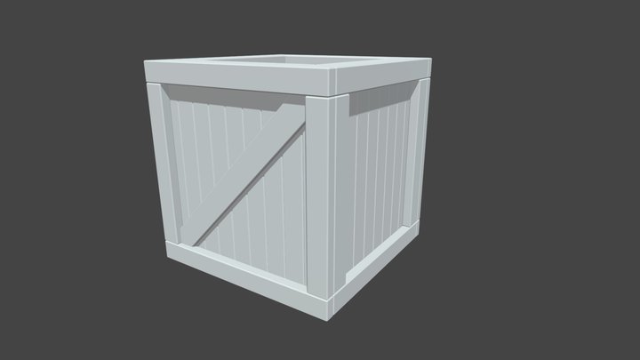Crate 3D Model