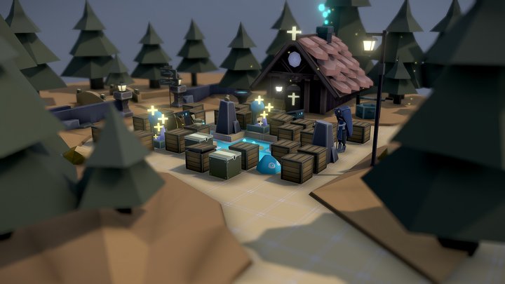 Forest Church 3D Model