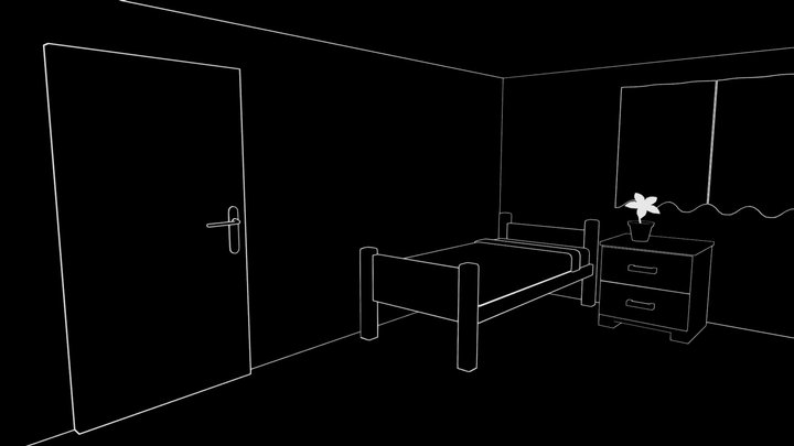 Dark Room 3D Model