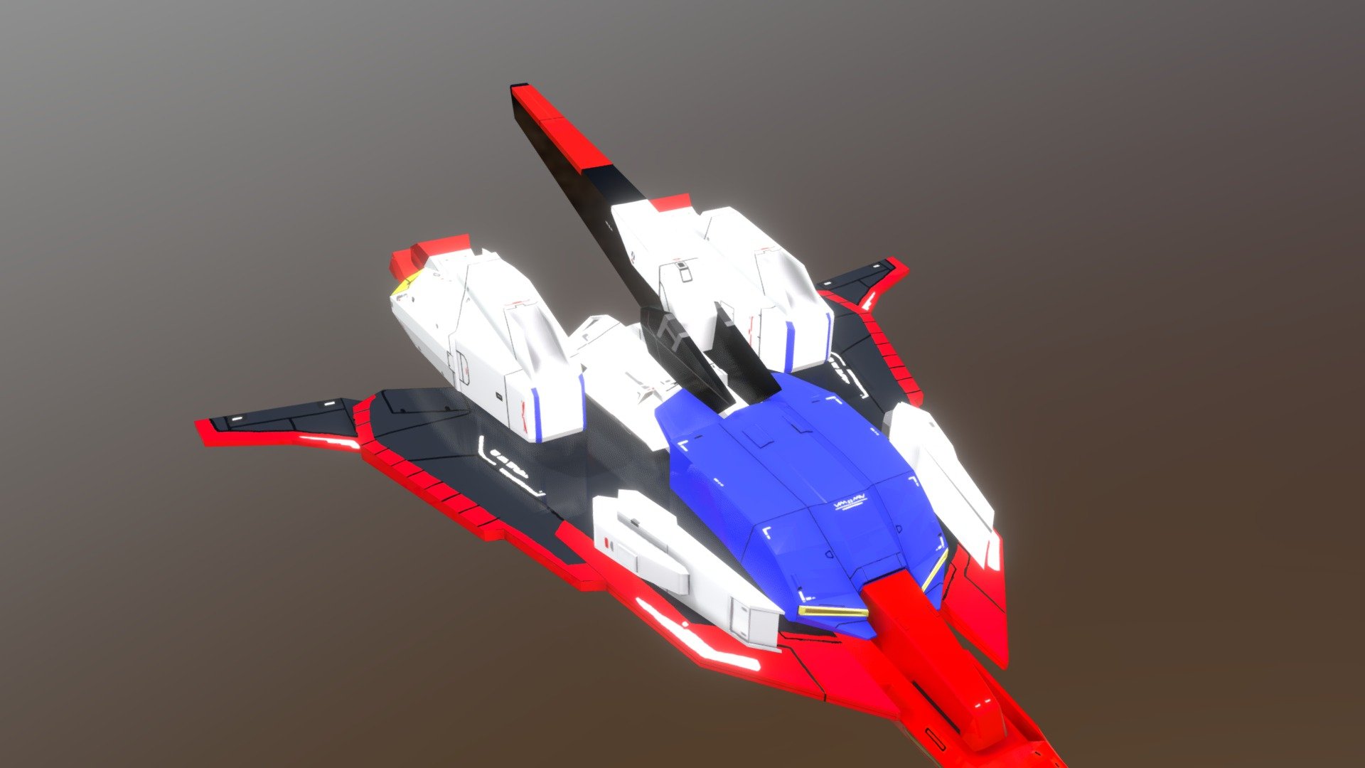 Z gundam Waverider 3D model by takemoto.kazuki takemoto.kazuki