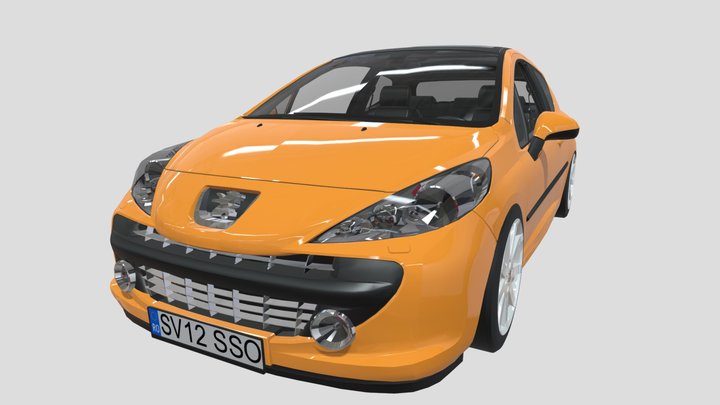 Peugeot 207 3D Model