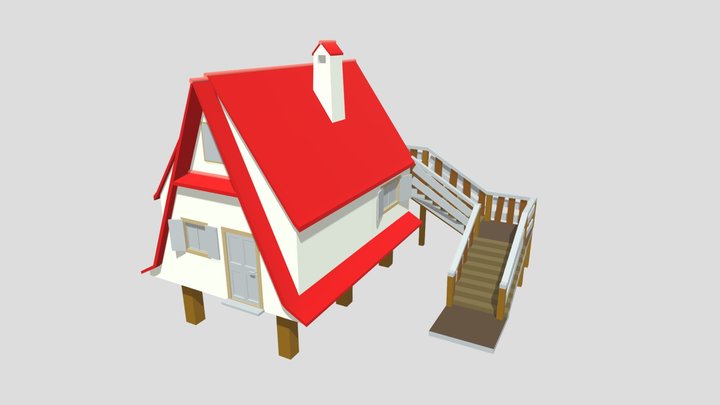 Forest Loner - HouseModel 3D Model